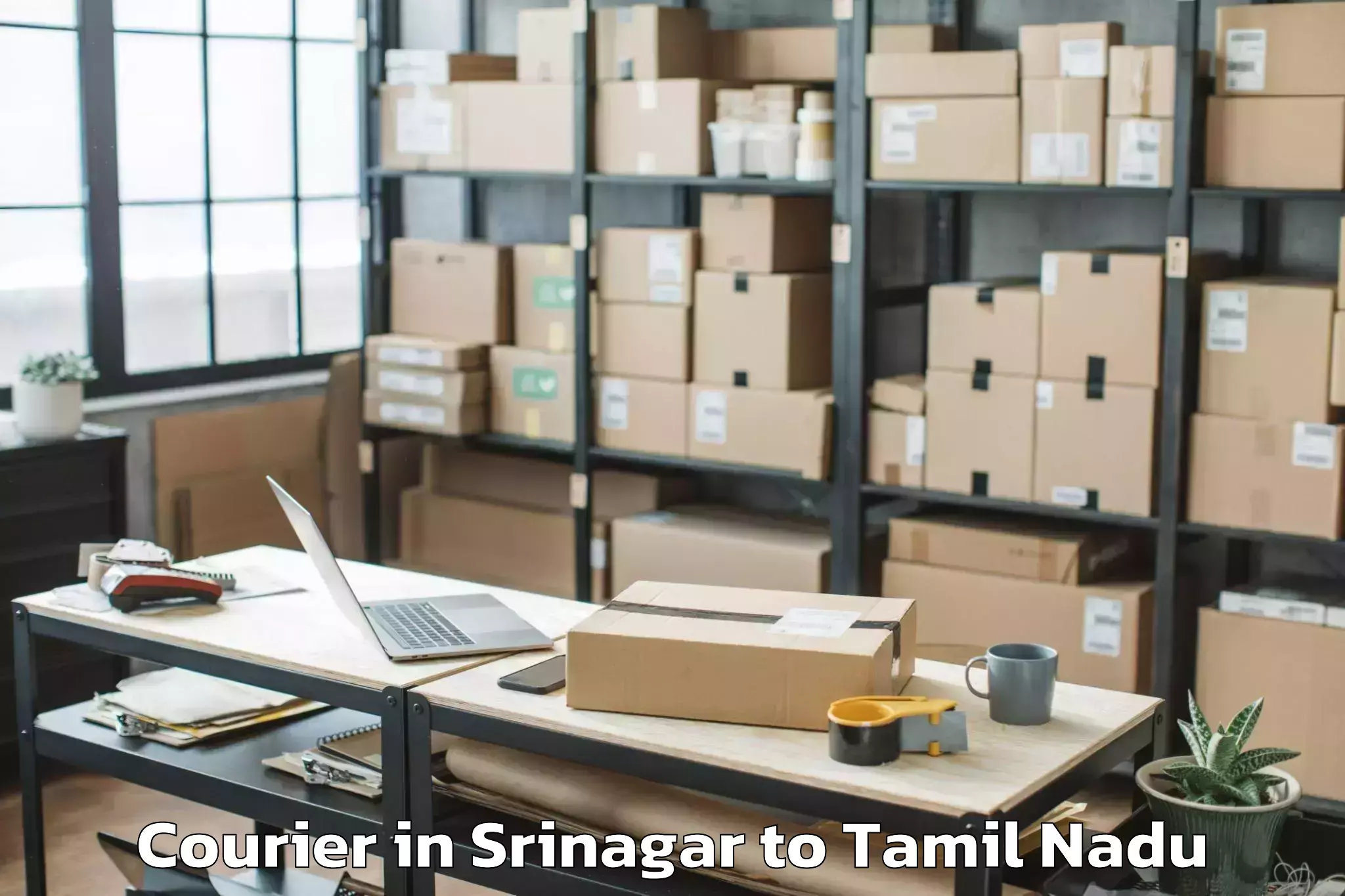 Easy Srinagar to Manachanallur Courier Booking